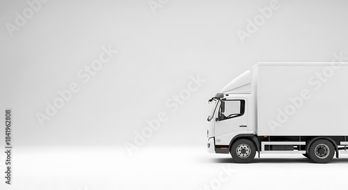 Delivery Truck Mockup Transport Vehicle Logistics Cargo Shipping Freight Mock