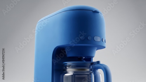 Modern Coffee Maker Brewing Fresh Hot Coffee View