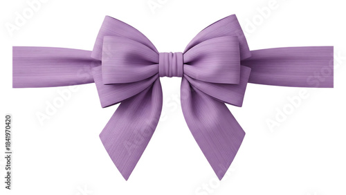 pink bow isolated on white background