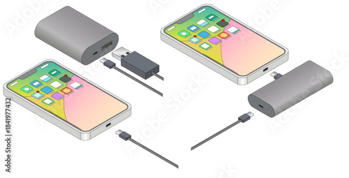 モバイルバッテリー（主線あり）