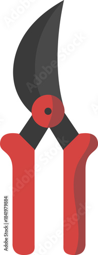 Garden Pruning Shears Icon Illustration for Horticulture and Landscaping Tasks