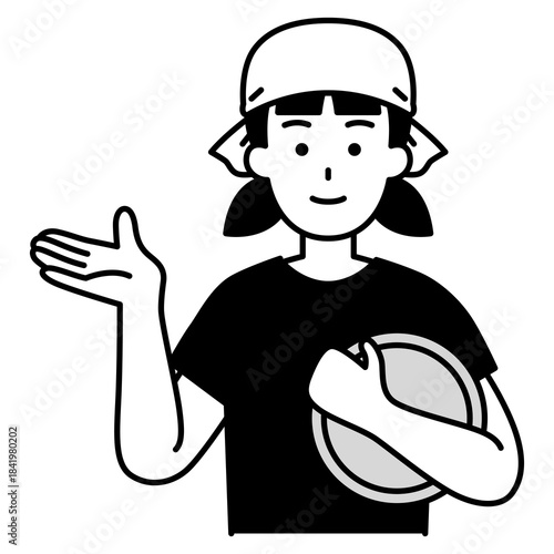 案内する居酒屋の女性店員