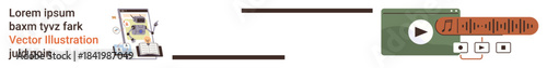 Digital organization, multimedia content, online learning, creative process, content sharing, technology usage. Documents transitioning to multimedia elements. Creative workflow and multimedia