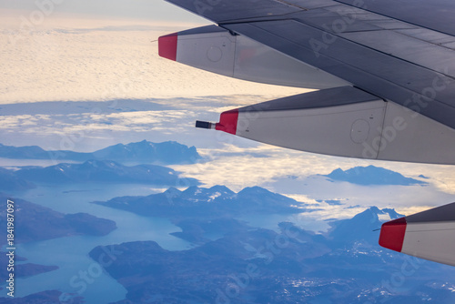 Flight from Munich to San Francisco - somewhere above Arctic