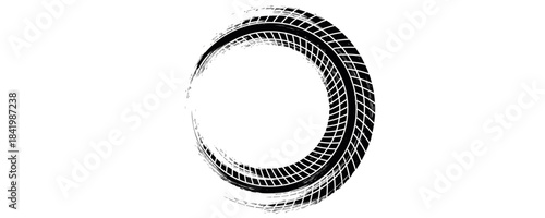 Vector Print Textured Tire Track . Design Element . Car tread silhouette . Mud splash grunge texture,vector ilustrasion