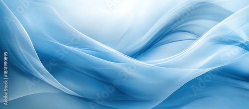 Wallpaper Mural Blue abstract waves, flowing fabric background, design Torontodigital.ca