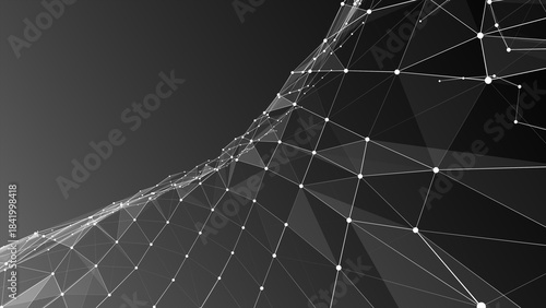 plexus abstract background with geometry elements