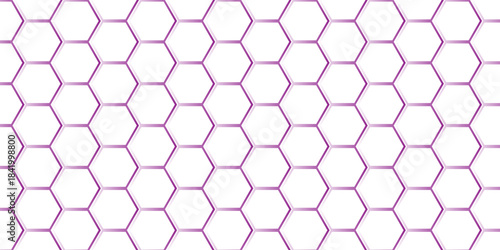 Seamless geometric hexagon honeycomb pattern texture vector illustration design