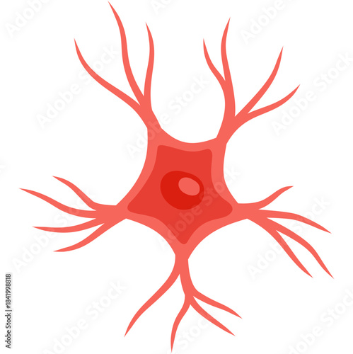 Microglia cell illustration