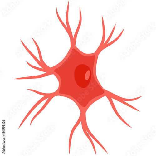 Microglia cell illustration