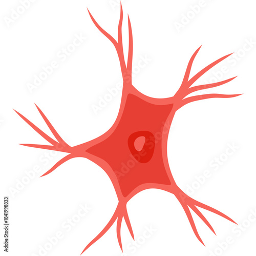 Microglia cell illustration