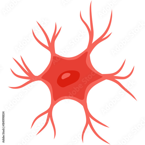 Microglia cell illustration