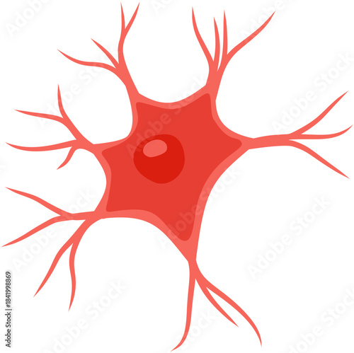 Microglia cell illustration