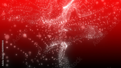 luxury glamorous awards ceremony background. glitter slow motion particles flying wind new year events.