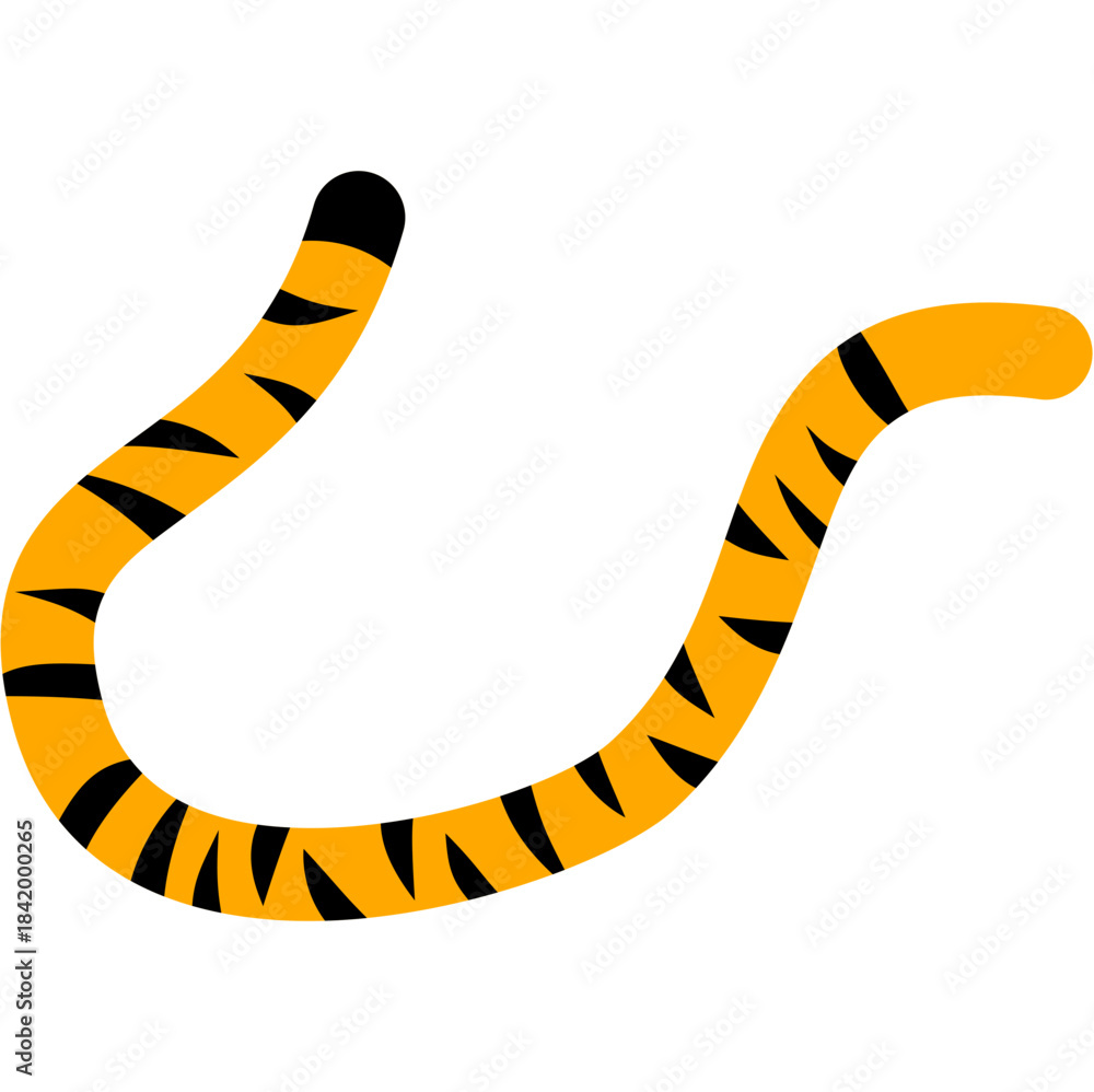 Naklejka premium Tiger Tail