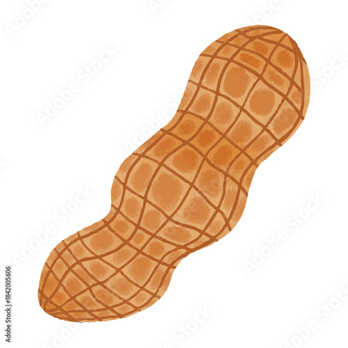 vector illustration of peanuts in crayon style icon sticker symbol etc