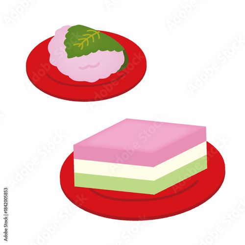 ひな祭り/菱餅・桜餅