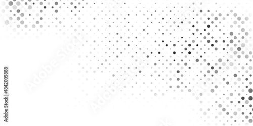 Abstract transparant halftone gradient texture. Vanishing polka dot modern abstract