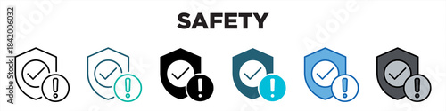 Safety Single Icon Pack Multistyle Editable Stroke