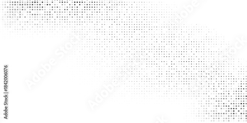 Art dot mesh halftone gradient texture. Vanishing polka dot vector