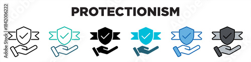 Protectionism Single Icon Pack Multistyle Editable Stroke