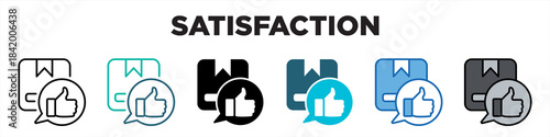Satisfaction Single Icon Pack Multistyle Editable Stroke