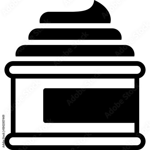 moisturizer icon illustration design with solid