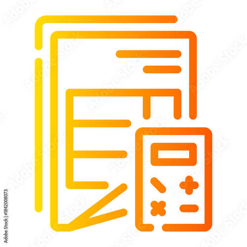accounting gradient icon