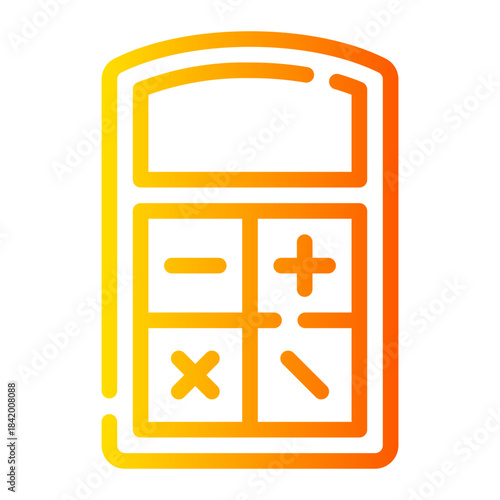 calculator gradient icon