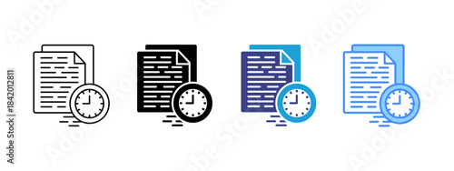 Fast  icon set multiple style collection