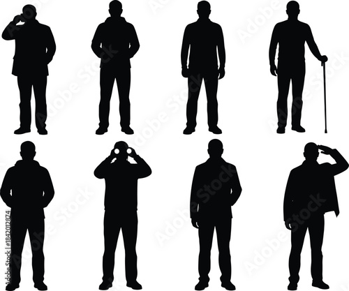 Black Silhouette of a Cowboy on a Bucking Bronco or Wild Horse, Riding the Ropes in a Dynamic Action Pose, Isolated Vector Illustration for Rodeo, Western, and Competition Concepts