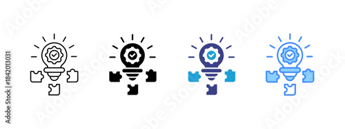 Solution  icon set multiple style collection