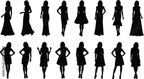 Black Silhouette of a Cowboy Riding a Bucking Bronco or Wild Horse in Mid-Air, Isolated Vector Illustration for Rodeo, Western, and Equestrian Sport Concepts