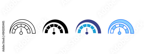 Speed   icon set multiple style collection