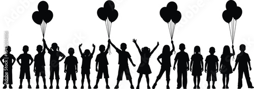 Black Silhouette of a Detailed Revolver or Handgun with Long Barrel, Isolated Vector Illustration of a Classic Firearm for Weapon, Crime, and Law Enforcement Concepts