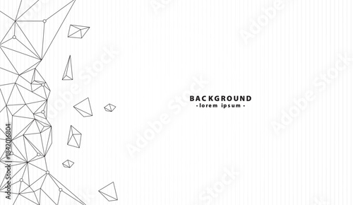Geometric background with black lines shapes. Ideal for modern packaging, website backgrounds, abstract prints, and graphic design projects.