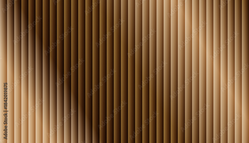 Fototapeta premium Abstract Brown Vertical Stripe Background with Corrugated Texture and Soft Gradient