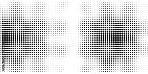 PrintBasic halftone dots effect in black and white color. Halftone effect. Dot halftone. Black white halftone. dots background