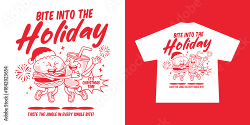 cartoon character of burger Graphic Design for T shirt Street Wear and Urban Style