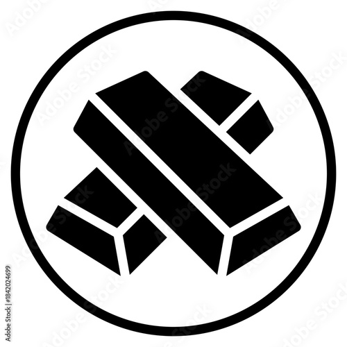 gold glyph icon