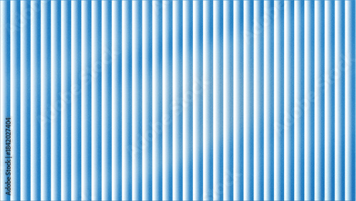 Ribbed neon glass 3d background with vertical striped texture, bright red blue gradient. Luminous transparent surface with lighting effect