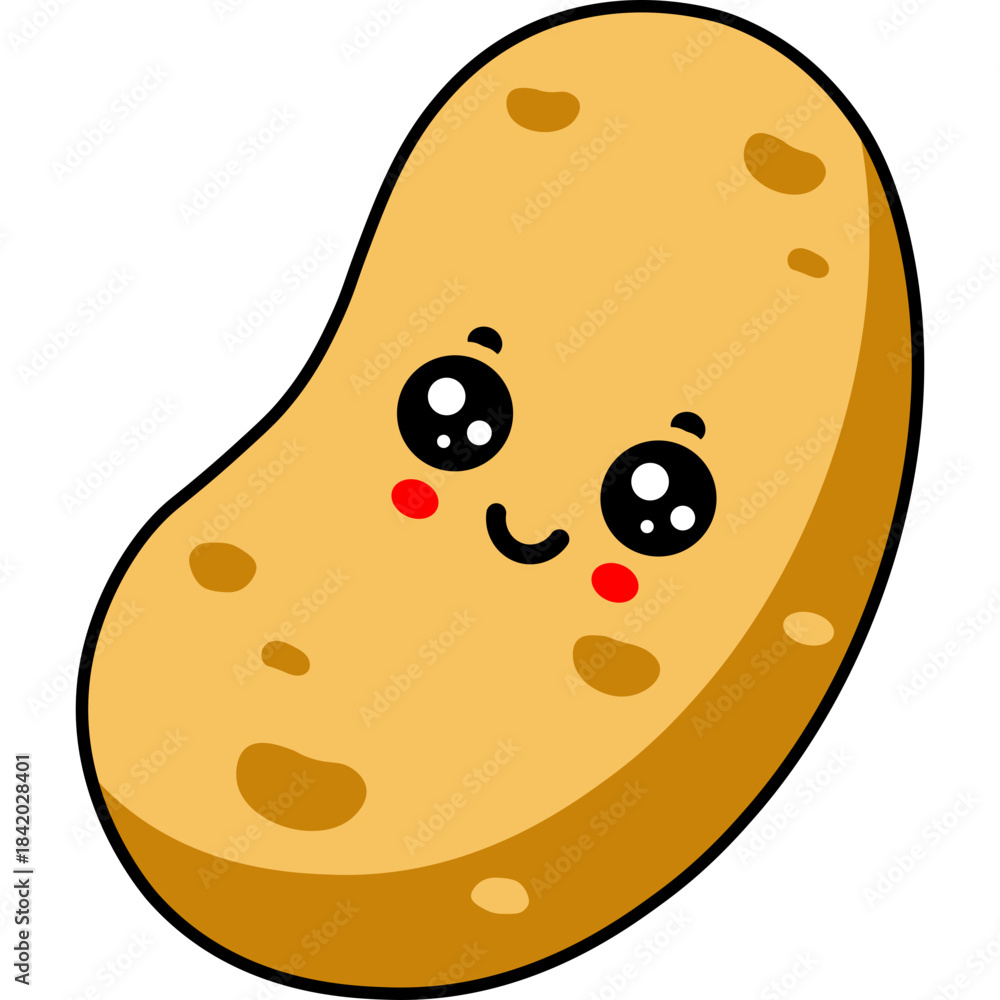 Fototapeta premium Cute Potato Character