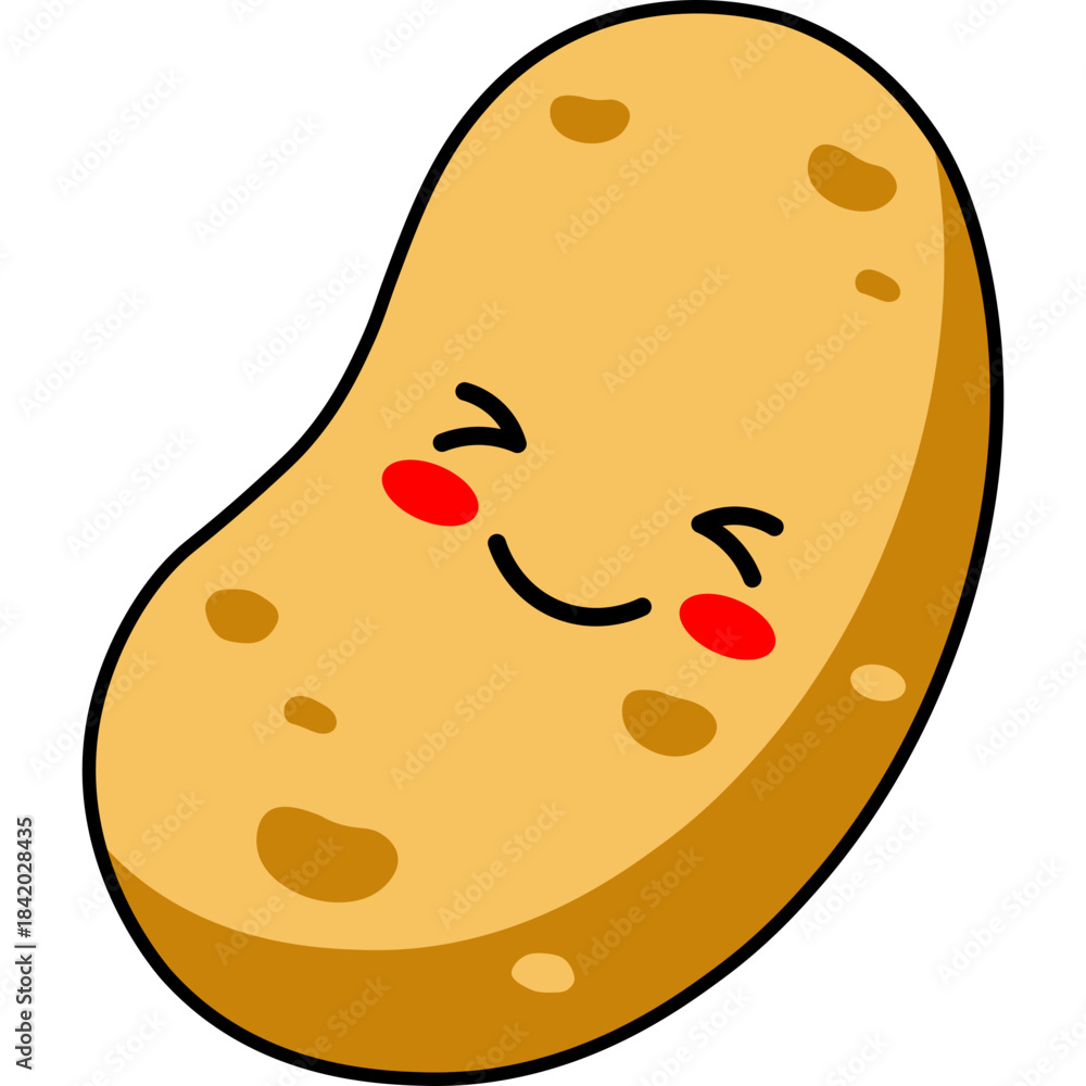 Fototapeta premium Cute Potato Character