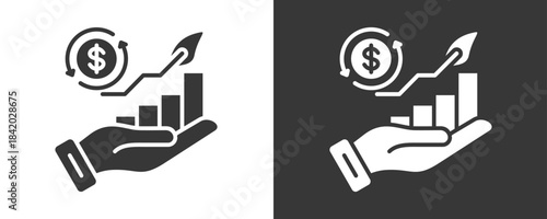 Business Sustainability Icon Set Vector Collection Isolated In Black And White