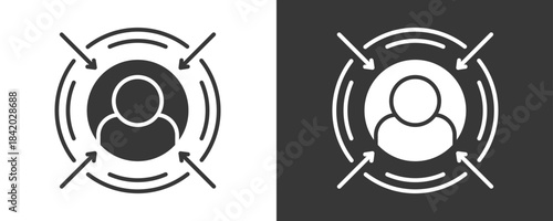 Customer Centric Icon Set Vector Collection Isolated In Black And White