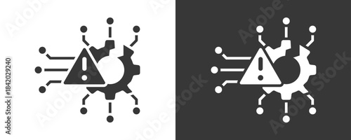 Disruptive Technology Icon Set Vector Collection Isolated In Black And White