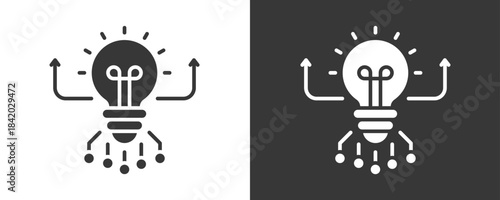 Disruptive Innovation Icon Set Vector Collection Isolated In Black And White