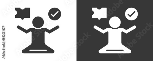 Problem Solving Icon Set Vector Collection Isolated In Black And White