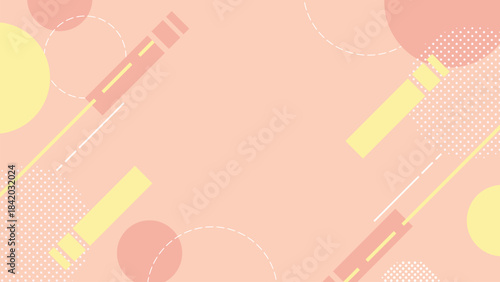 パステル幾何学背景【16:9素材シリーズ】