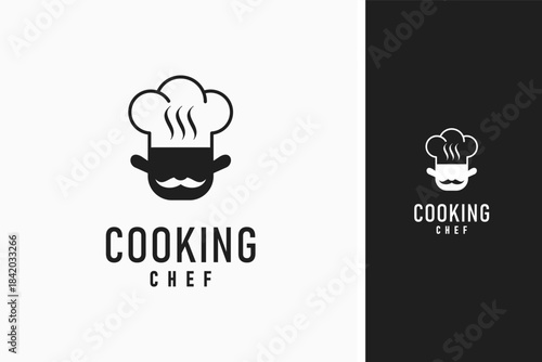 Chef cooking logo symbol icon design